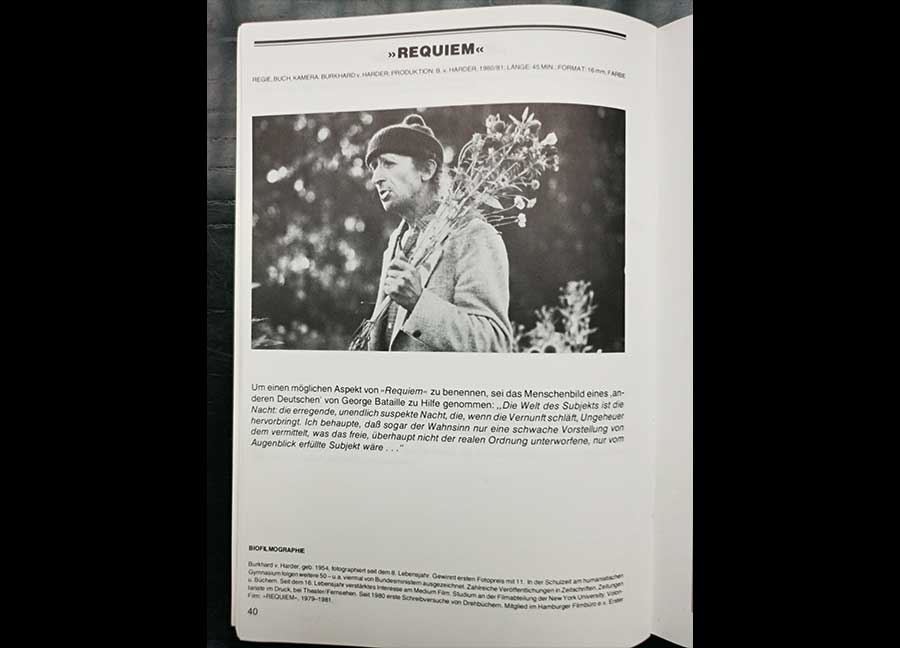 Burkhard Philipp von Harder | INTERNATIONALES FILMFESTIVAL MANNHEIM-HEIDELBERG - REQUIEM oder VOM GEISTIGEN SCHEITERN EINER VERSUCHTEN ENTGRENZUNG